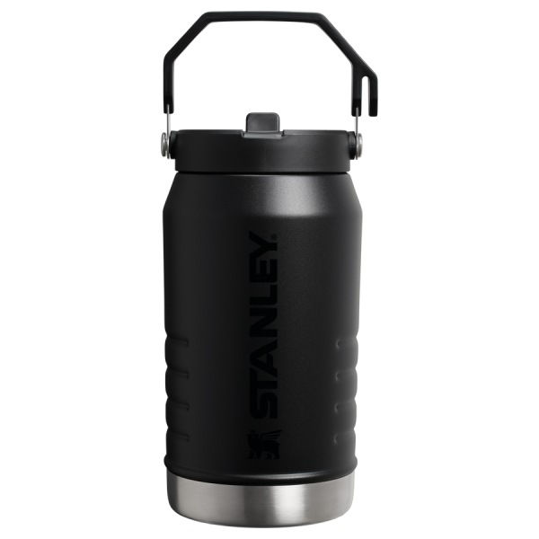 The IceFlow™ Flip Straw Jug | 64 OZ - Black 2.0 VRT