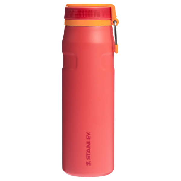 The IceFlow™ Bottle with Twist Flip Lid | 24 OZ - Hot Coral