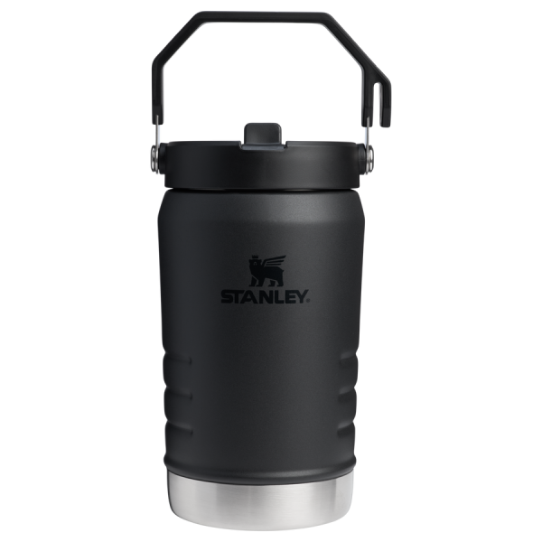 The IceFlow™ Flip Straw Jug | 40 OZ - Black 2.0
