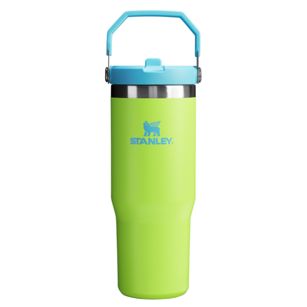 The IceFlow™ Flip Straw Tumbler | 30 OZ - Bright Lime