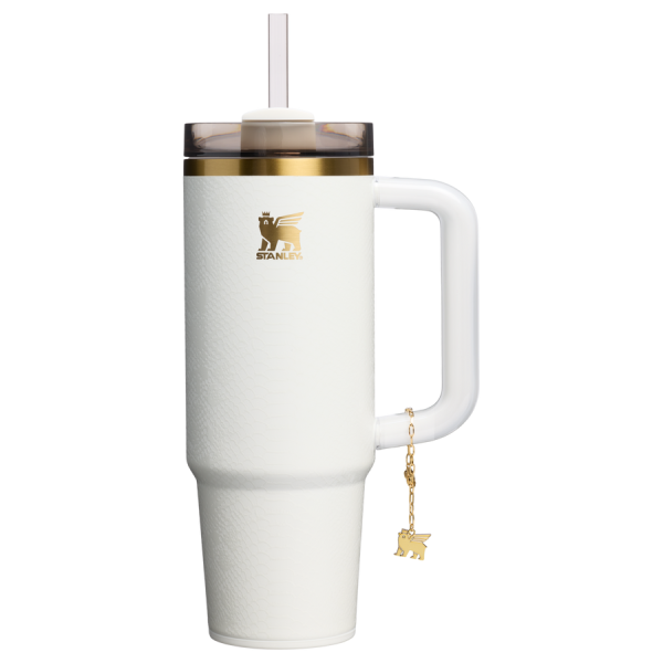 The Quencher® Luxe H2.0 FlowState™ Tumbler | 30 OZ - Pale Stone Snakeskin