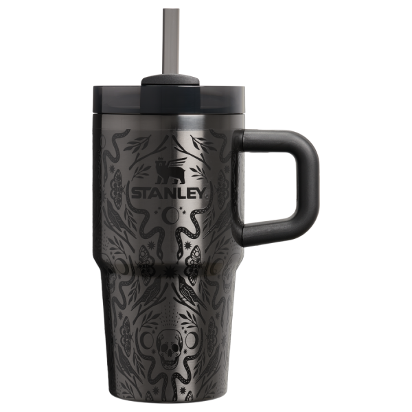 The Halloween Quencher H2.O FlowState™ Tumbler with Handle | 20 OZ - Deadly Damask