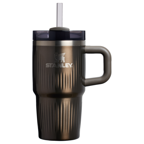 The Quencher® H2.0 Fluted Tumbler with Handle | 20 OZ - Gunmetal Shine