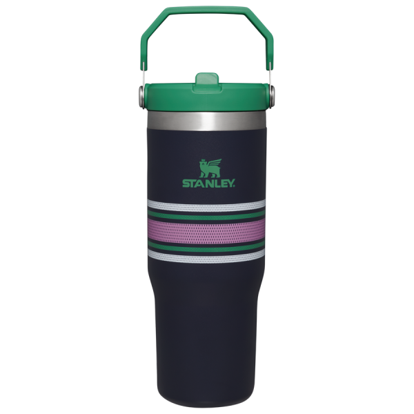 The IceFlow™ Flip Straw Tumbler | 30 OZ - Navy Mesh