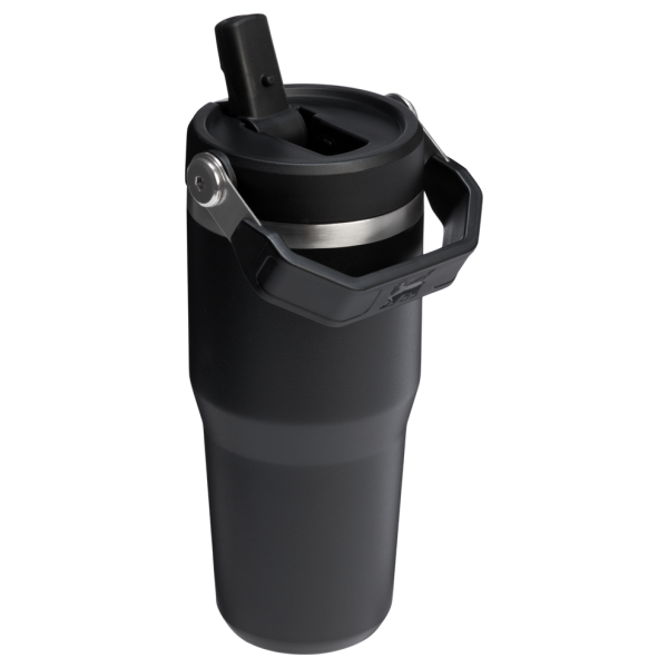 The IceFlow™ Flip Straw Tumbler | 14 OZ - Black 2.0