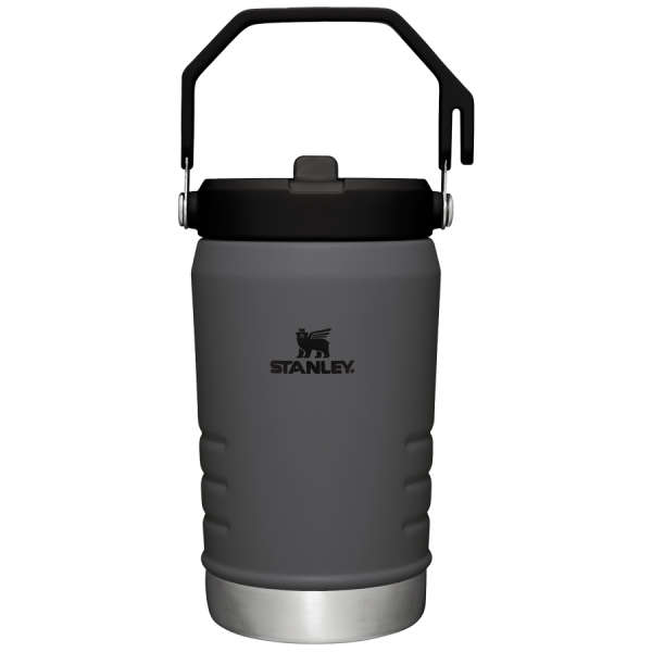 The IceFlow™ Flip Straw Jug | 40 OZ - Charcoal