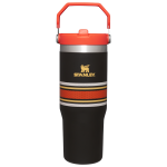 The IceFlow™ Flip Straw Tumbler | 30 OZ - Black Mesh