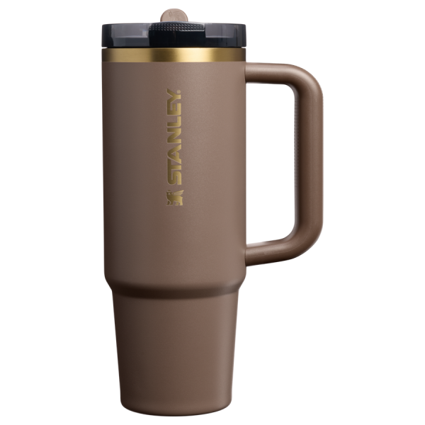 The Quencher ProTour Flip Straw Tumbler | 30 OZ - Espresso Gold