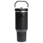 The IceFlow™ Flip Straw Tumbler | 40 OZ - Stanley Create - Black 2.0