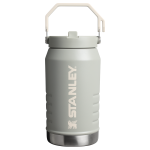 The IceFlow™ Flip Straw Jug | 64 OZ - Sage Grey